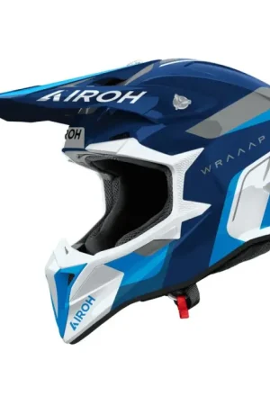 Airoh 2026 Wraap Conquer Crosshelm Blauw Voordeelprijs
