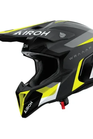 Speciale Aanbieding Airoh 2026 Wraap Conquer Crosshelm Mat Geel