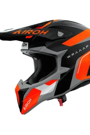 Gecertificeerd Airoh 2026 Wraap Conquer Crosshelm Mat Oranje