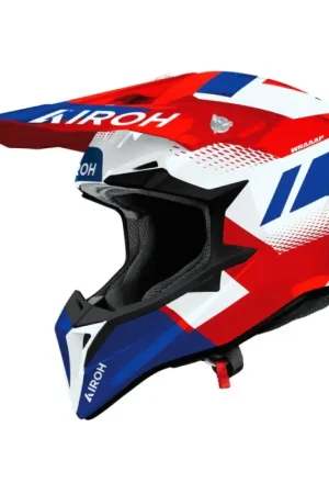 Airoh 2026 Wraap Vision Crosshelm Rood / Blauw Betaalbaar