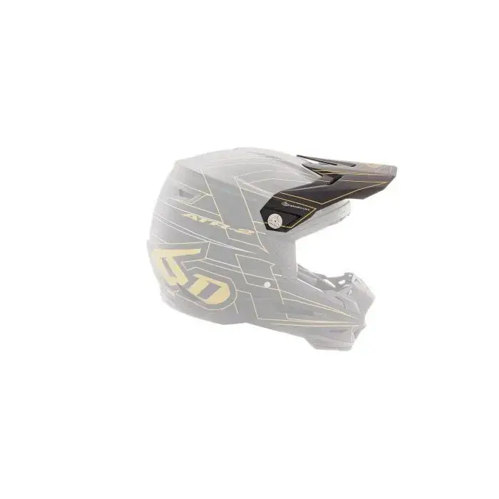 Dagaanbieding 6D 2023 ATR-2 Missile Helmklep Mat Zwart / Goud
