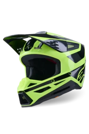 Alpinestars 2026 S-M3 Heat Crosshelm Fluor Geel / Zwart Nu Kopen