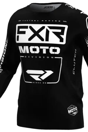 Beperkte Voorraad FXR 2024 Clutch MX Crossshirt Zwart / Wit