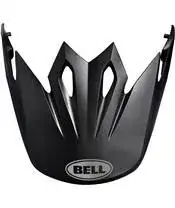 Bell 2024 MX-9 Solid Helmklep Mat Zwart Gratis Retour