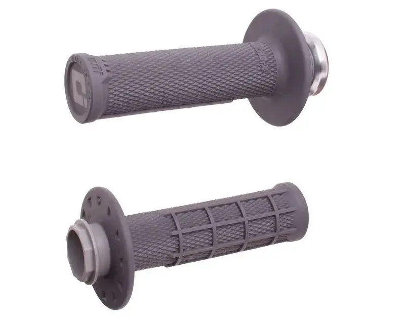 ODI Emig Micro-X Lock-on Half Waffle Handvaten 50cc & 65cc Antraciet / Zilver Betaalbaar