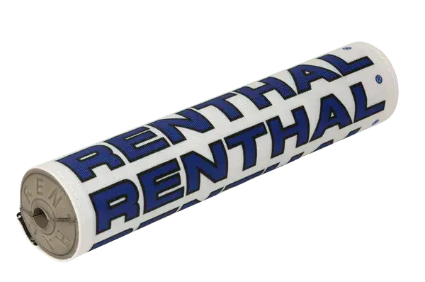 Renthal Vintage Stoffen Stuurrol 24cm Wit / Zwart / Blauw Gereduceerde Prijs