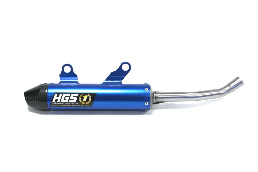 HGS Demper Met Carbon Eindkap Blauw KTM SX125 SX150 2019-2022 Husqvarna TC125 2019-2022 GasGas MC125 2021-2023 Gratis Retour
