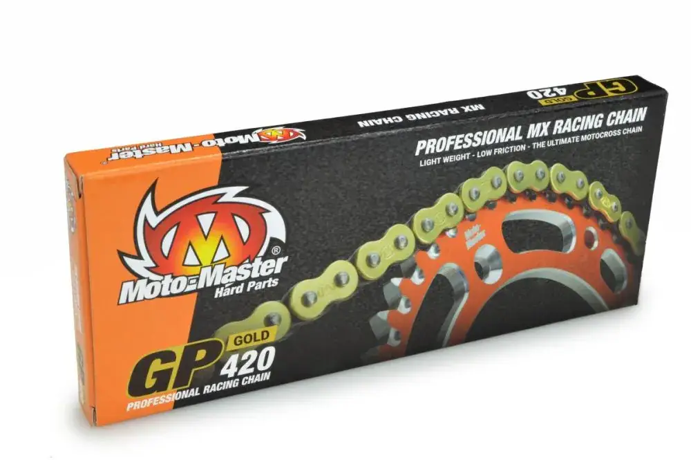 Gratis Retour Motomaster Ketting GP-420 134 Schakels Goud