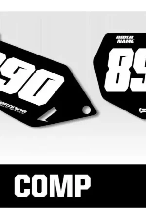 Outlaw Racing Custom Nummerplaatstickers Suzuki Comp Series RM250 2003-2005 Actieprijs