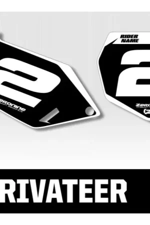 Merkproduct Outlaw Racing Custom Nummerplaatstickers Suzuki Privateer Series RM125 2003-2008