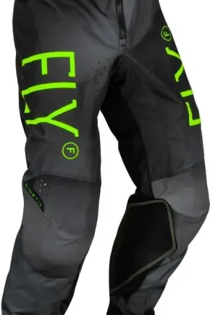 Fly Racing 2024 Kinetic Prodigy jeugd Crossbroek Antraciet / Fluor Groen / True Blauw Must-Have