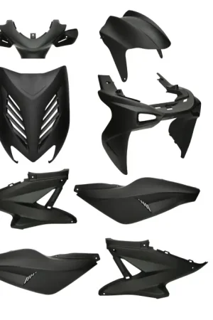 Bestseller Kappenset 8 delig Yamaha Aerox, MBK Nitro mat zwart