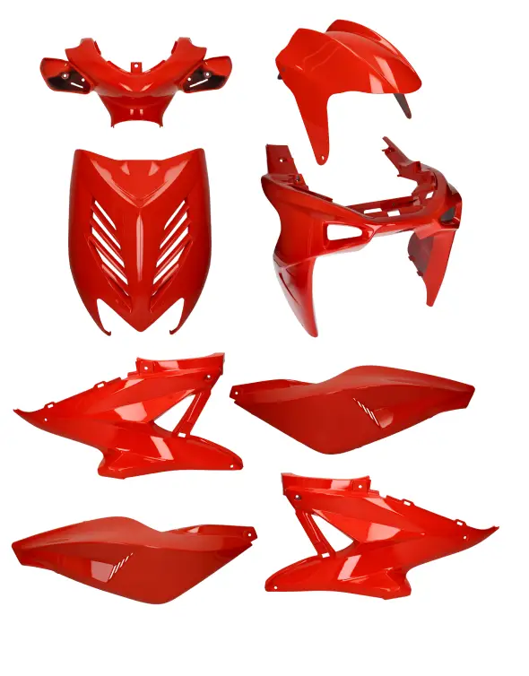 Nu Kopen Kappenset 8 delig Yamaha Aerox, MBK Nitro rood