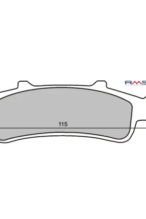 Aanbieding Remblokset RMS Organic O.a. Aprilia Atlantic, Honda Foresight, Pantheon, Slilver Wing (FT3023)