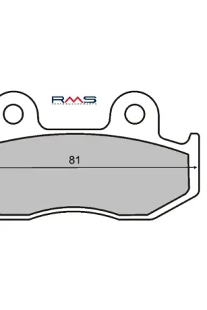 Lage Kosten Remblokset RMS Organic O.a. Honda @, Dylan, Lead, PS, SH, Spacy, Ylan (FT3034)