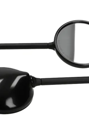 Populair Spiegelset lang model glans zwart voor Vespa LX