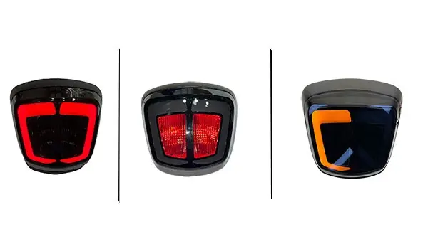 Achterlicht + knipperlicht Power1 smoke mat zwart Vespa Primavera, Sprint (vanaf 2018) Actieprijs