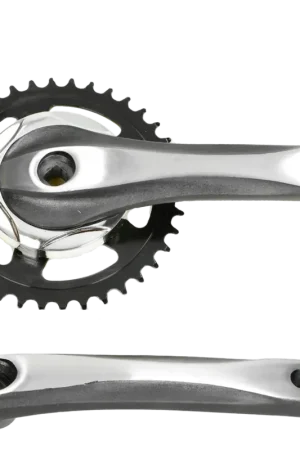 Express Levering Crankstel FALKX 38T 170mm aluminium Zwart Zilver