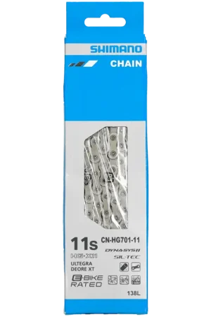 Ketting 11 speed Shimano HG701 138L Ultegra / Deore XT Race/MTB/E-bike Gecertificeerd