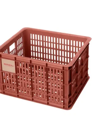 Snelle Levering Fietskrat Basil recycled M 29.5 liter rood