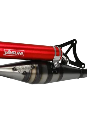 Aanbieding Uitlaat Yasuni Z rood Piaggio 50cc 2 Takt