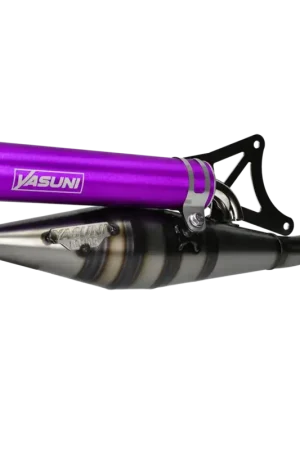 Nieuw Uitlaat Yasuni Z paars Piaggio 50cc 2 Takt