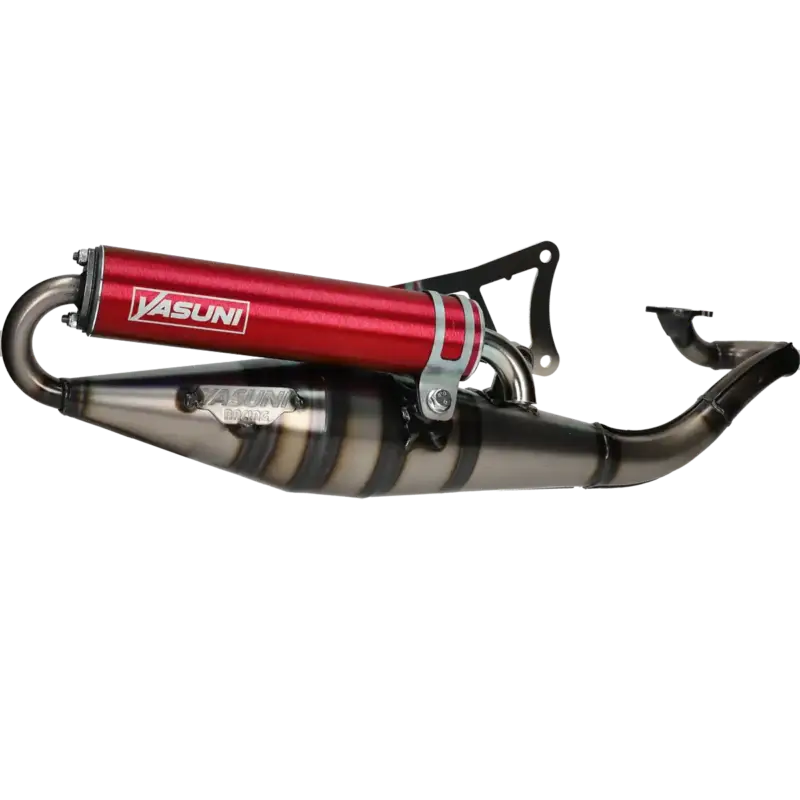 Speciale Aanbieding Uitlaat Yasuni Z rood Minarelli Horizontaal