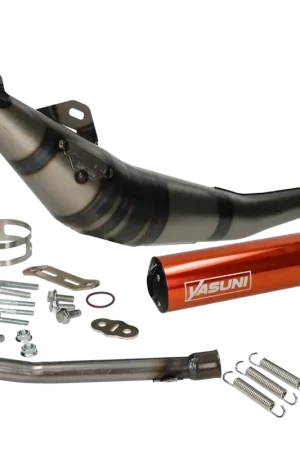 Uitlaat Yasuni R1 oranje Minarelli AM6 (o.a: Aprilia RS50, Rieju RS, Yamaha TZR) Nu Kopen