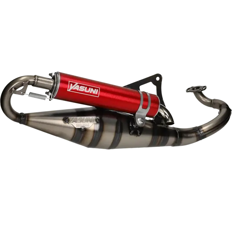 Uitlaat Yasuni R-Pro rood Peugeot horizontaal 2 Takt Laatste Versie