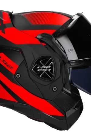 LS2 Helm Advant X Nova FF901 zwart / rood Uitverkoop