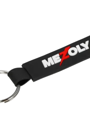 Aanbieding Sleutelhanger Mezoly 3D logo 55x15mm