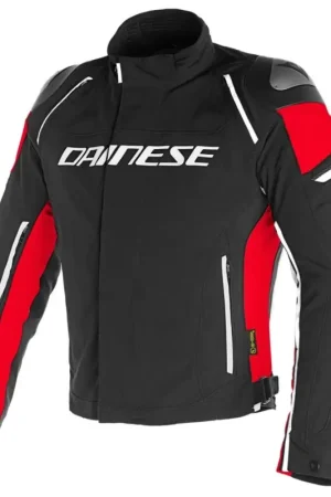 Dainese Racing 3 D-Dry Jas Zwart Zwart Rood Betrouwbaar