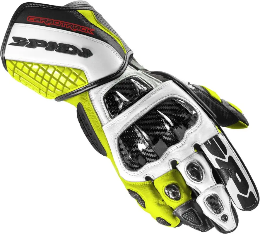 Aanbieding Spidi Carbo Track Evo Zwart Wit Fluo Geel