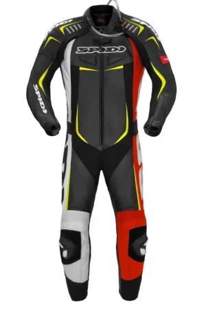 Speciale Aanbieding Spidi Track Wind Pro 1-Delig Pak Rood Geel Fluo