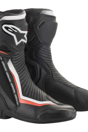 Goedkoop Alpinestars SMX Plus V2 Zwart Wit Rood Fluo