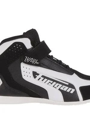 Finale Uitverkoop Furygan V4 Vented Zwart Wit Motorschoenen