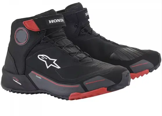 Snelle Levering Alpinestars Honda Cr-X Drystar Riding Schoenen Zwart Rood Grijs