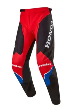 Lage Prijs Alpinestars Honda Racer Iconic Broek Helderrood Zwart Wit