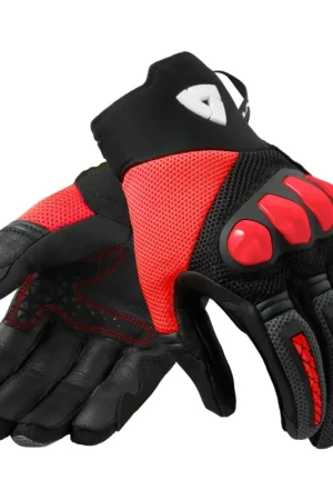 REV’IT! Speedart Air Zwart Neorood Handschoenen Koopje