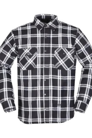 Speciale Aanbieding Modeka Colden Motoshirt Zwart Wit
