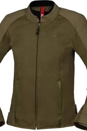 IXS Oxy-Air Mesh Dames Olijfgroen Textiele Motorjas Favoriet