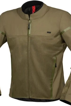 IXS Oxy-Air Mesh Olijfgroen Textiele Motorjas Betrouwbaar