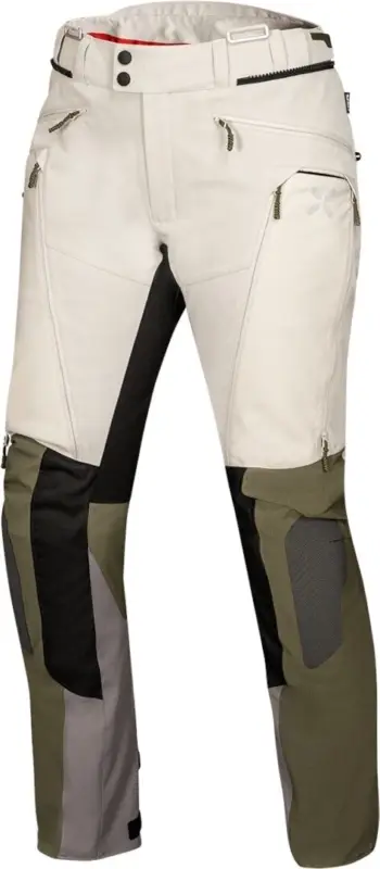 IXS Venture-Air 1.0 Dames Light Grijs Groen Textiele Motorbroek Favoriet