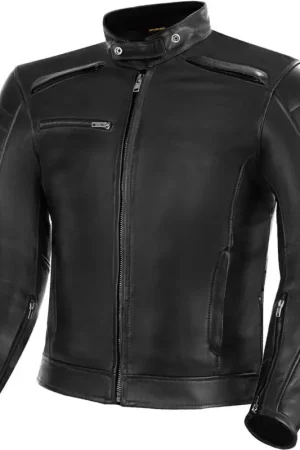 SHIMA Blake Zwart Leren Motorjas Weekendaanbieding