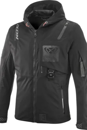 Direct Verzonden Ixon M-Quarter Zwart Waterdichte Textiele Motorjas