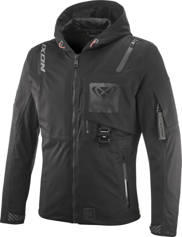 Direct Verzonden Ixon M-Quarter Zwart Waterdichte Textiele Motorjas