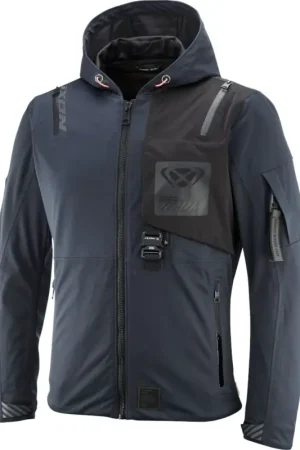 Op = Op Ixon M-Quarter Marineblauw Zwart Waterdichte Textiele Motorjas