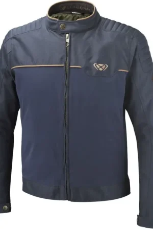 Goedkoop Ixon Hornet Marineblauw Bruin Waterdichte Textiele Motorjas