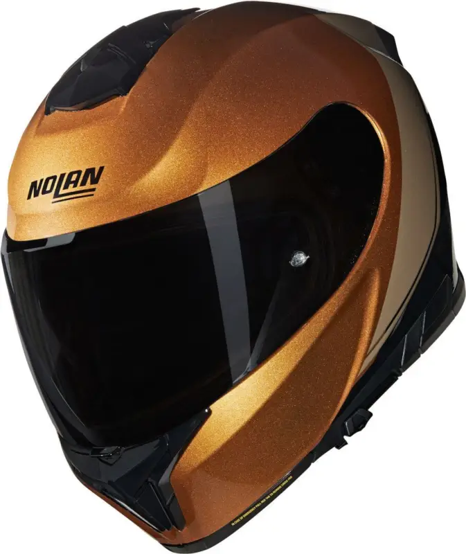 Beperkt Aanbod Nolan N80-8 Verniciatura Speciale 341 Oker Zwart Glossy Integraalhelm