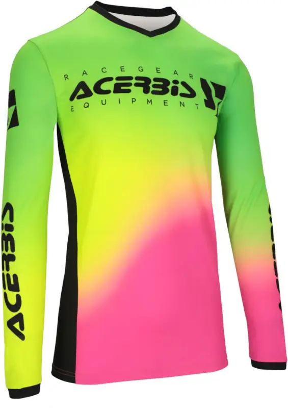 Koopje Acerbis MX J-Track Stabi Groen Geel Roze Zwart Cross Jersey